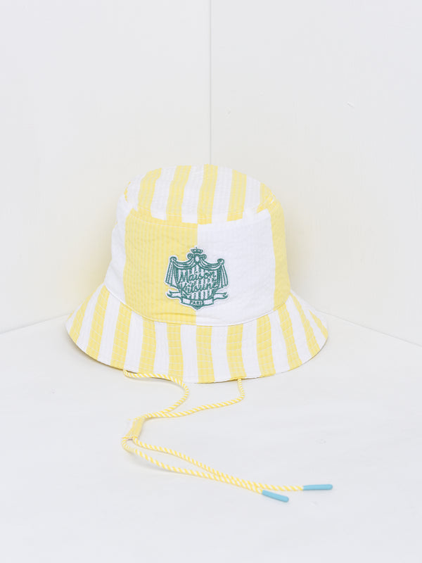 POOLSIDE STRIPES BUCKET HAT_LEMON STRIPES